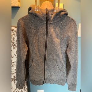 Lululemon Scuba Hoodie Zip Up - Dark Grey sz8